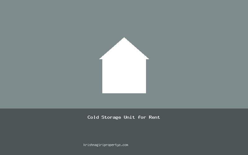 Cold Storage Unit for Rent