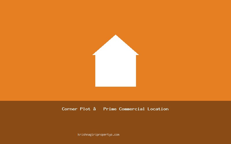 Corner Plot – Prime Commercial Location