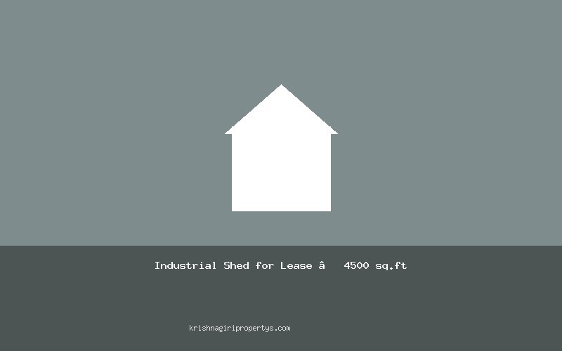 Industrial Shed for Lease – 4500 sq.ft